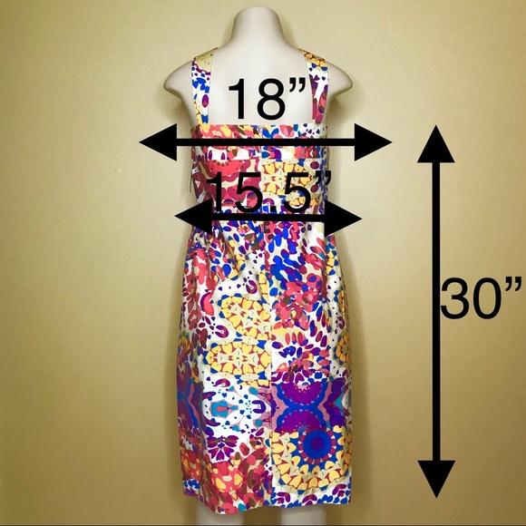 Suzi Chin Maggy Boutique Colorful Slip-on Bodycon Silhouette Fitted Dress 12 NWT - Picture 3 of 5